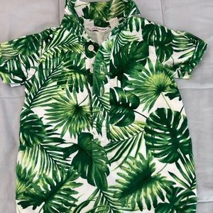 Janie and Jack palm tree print romper .. never worn